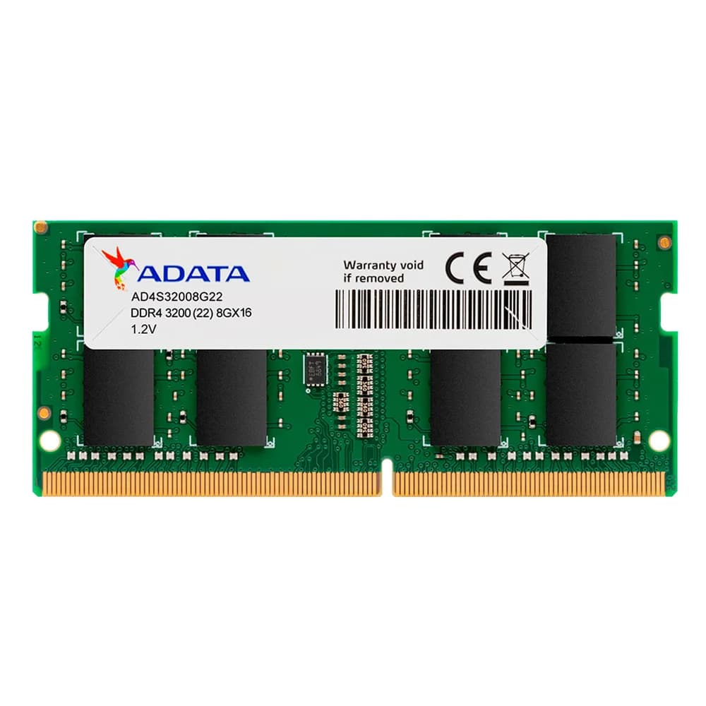 ADATA Premier 8GB DDR4 SO-DIMM ADATA Premier 8GB (1x8GB) DDR4 SO-DIMM 3200MHz CL22 Verde - AD4S32008G22-SGN