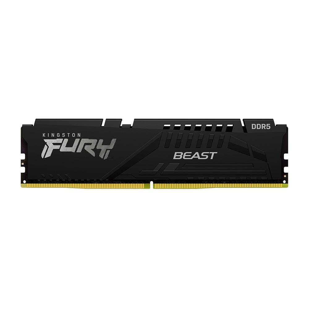 Kingston Fury Beast 8GB (1x8GB) DDR5 Kingston Fury Beast 8GB (1x8GB) DDR5 6000MHz CL30 Preto - KF560C30BB-8
