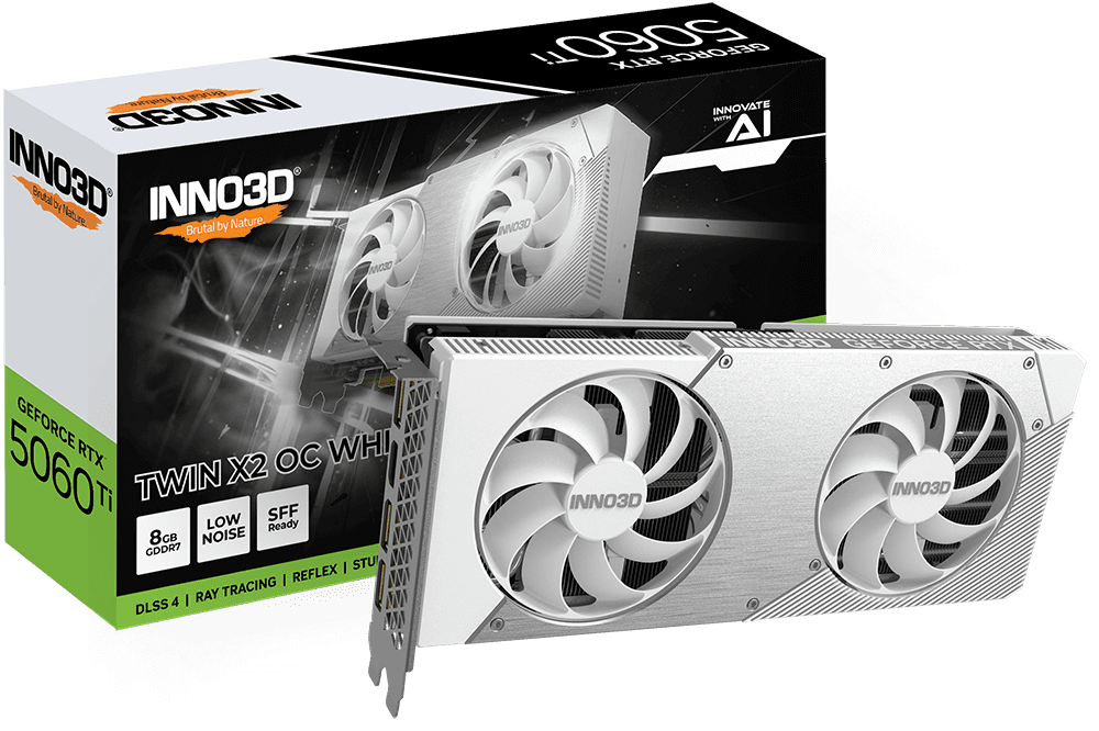 RTX 5060 Ti 8GB INNO3D RTX 5060 Ti 8GB Twin X2 OC White