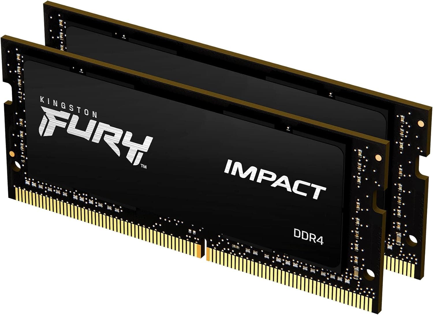 Kingston Fury Impact 32GB (2x16GB) DDR4 SO-DIMM Kingston Fury Impact 32GB (2x16GB) DDR4 SO-DIMM 2666MHz CL16 Preto - KF426S16IBK2/32