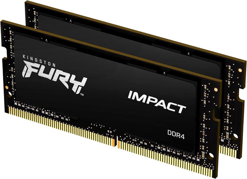 Kingston Fury Impact 32GB (2x16GB) DDR4 SO-DIMM 2666MHz CL16 Preto - KF426S16IBK2/32