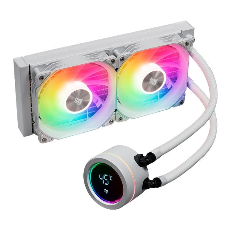 Water Cooler Pichau Aqua 240X 240mm ARGB Water Cooler Pichau Aqua 240X 240mm ARGB Branco - PCH-AQA240X-WH01