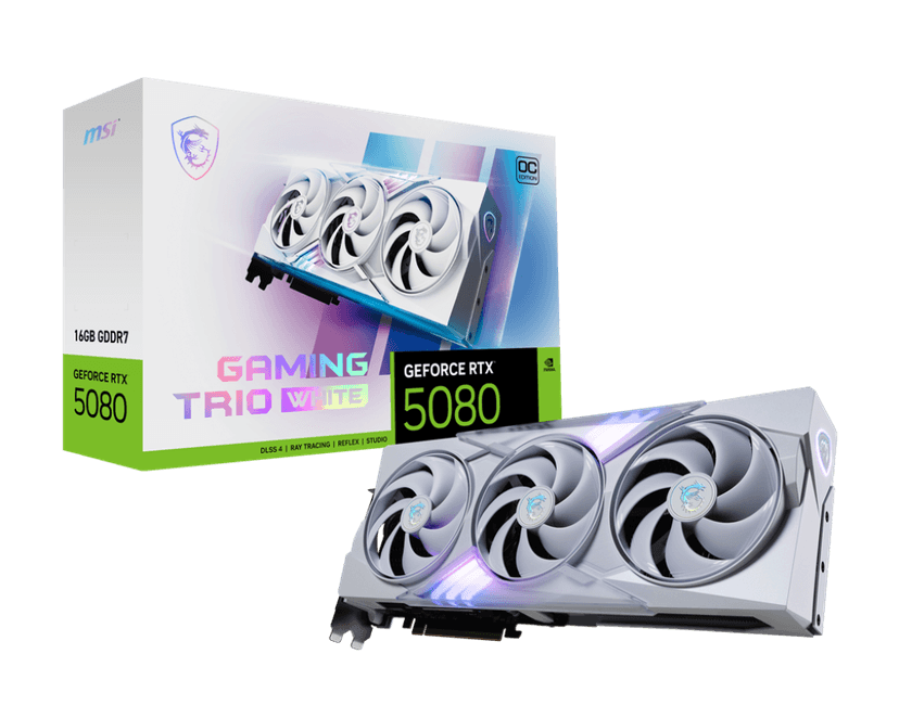MSI RTX 5080 Gaming TRIO OC White