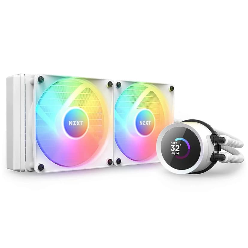 Water Cooler NZXT Kraken 240 240mm ARGB Branco - RL-KR240-W1