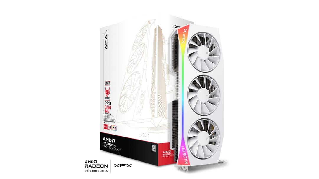 RX 9070 XT XFX RX 9070 XT Mercury OC White