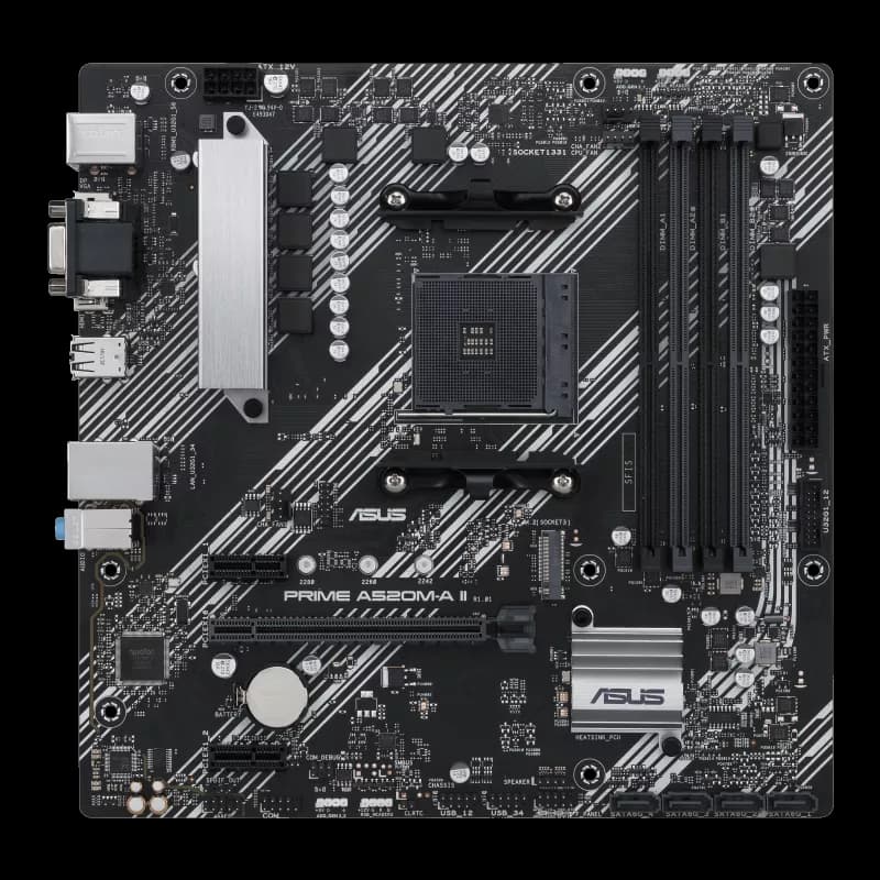 ASUS PRIME A520M-A II AM4 Micro-ATX DDR4 ASUS PRIME A520M-A II AM4 Micro-ATX DDR4