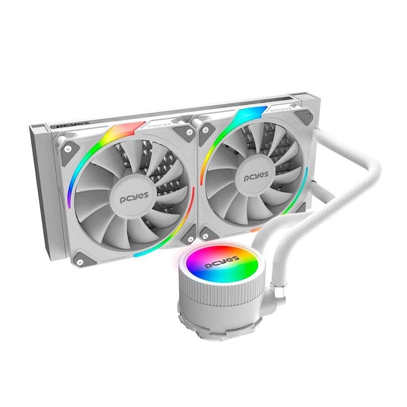 Water Cooler PCYES Sangue Frio 3 240mm ARGB Branco - ARGBSF3240WGBR