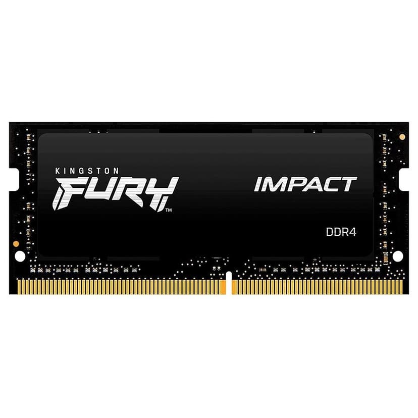 Kingston Fury Impact 8GB (1x8GB) DDR4 SO-DIMM 3200MHz CL20 Preto - KF432S20IB/8