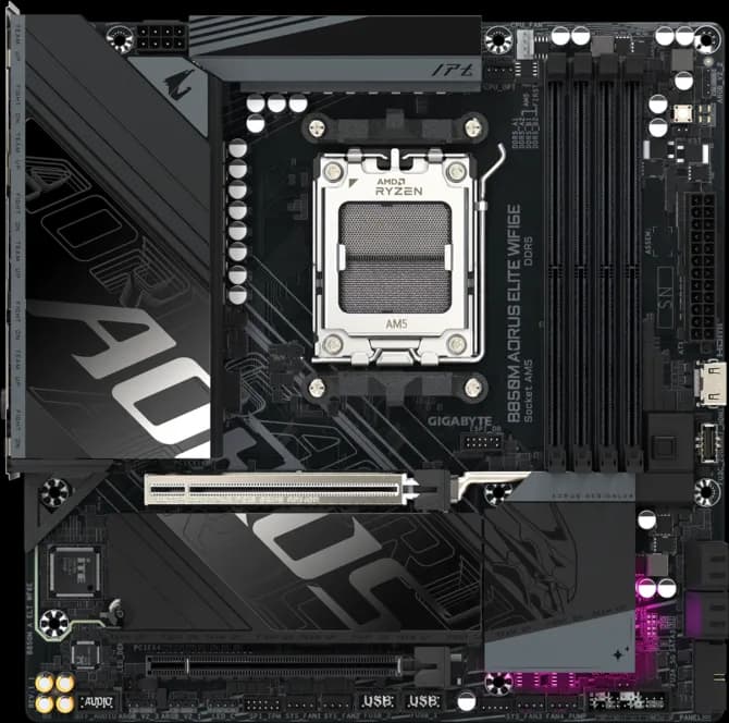 Gigabyte B850M AORUS Elite WIFI6E AM5 Micro-ATX DDR5