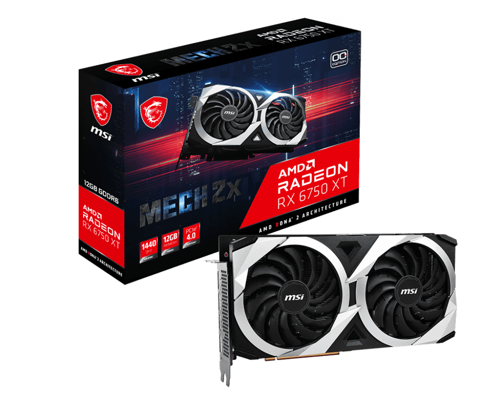 RX 6750 XT MSI RX 6750 XT Mech X2