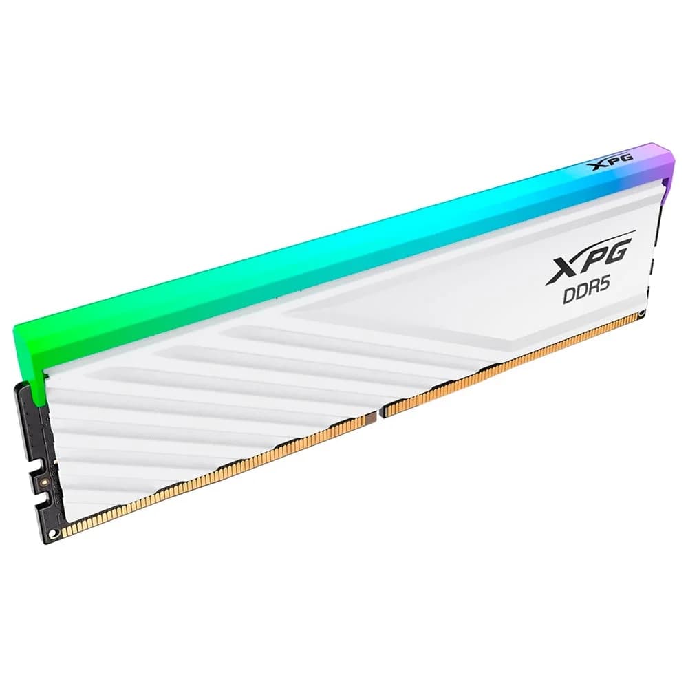 ADATA XPG Lancer Blade RGB 16GB (1x16GB) DDR5 ADATA XPG Lancer Blade RGB 16GB (1x16GB) DDR5 5600MHz CL46 Branco - AX5U5600C4616G-SLABRWH