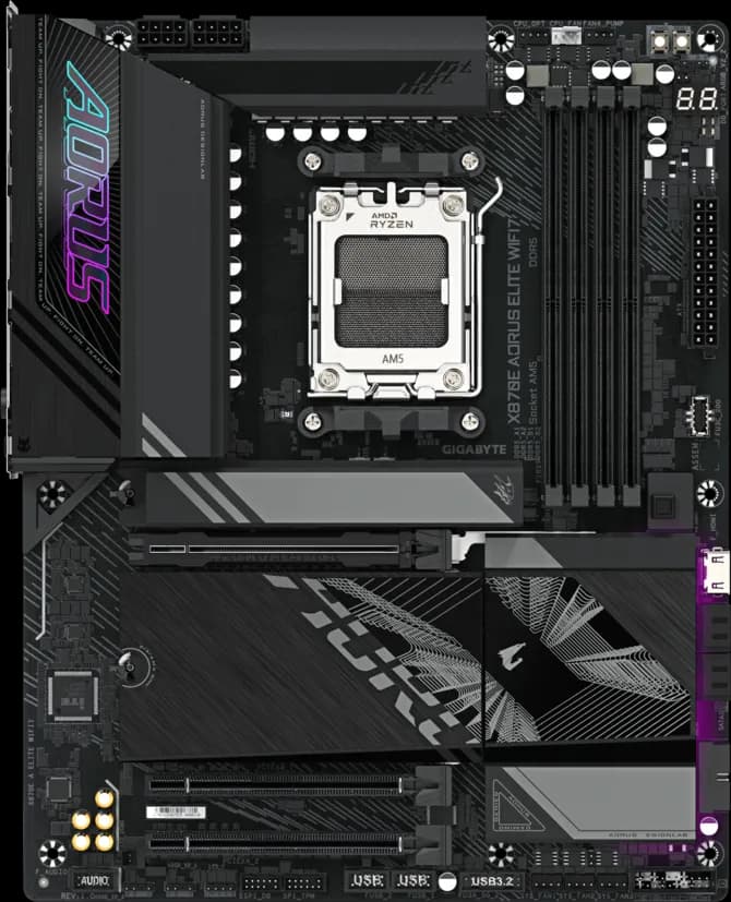 Gigabyte X870E AORUS Elite WIFI7 AM5 ATX DDR5