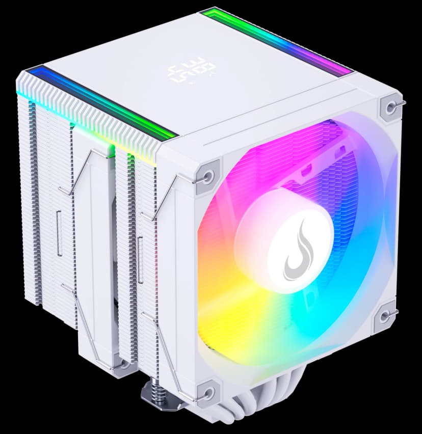 Air Cooler Rise Mode Temp 6 Pro ARGB Branco - RM-ACT6P-ARGB-W