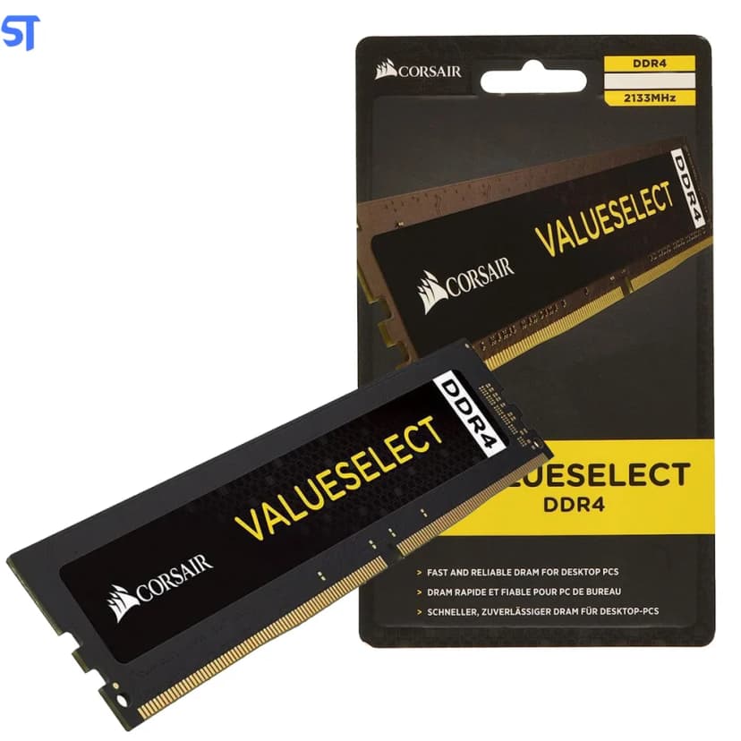 Corsair Value Select 4GB (1x4GB) DDR4 2133MHz CL15 Preto - CMV4GX4M1A2133C15