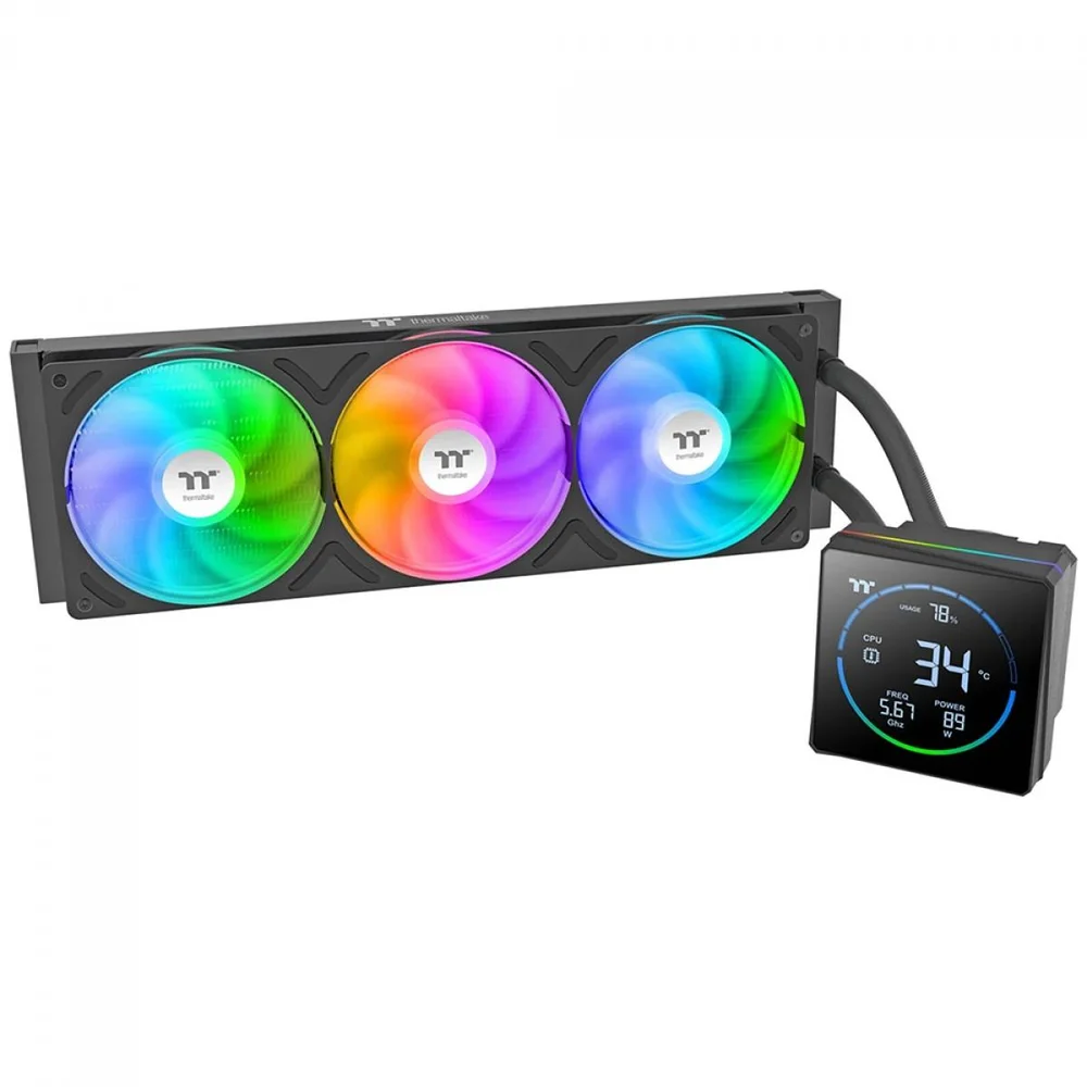 Water Cooler Thermaltake TH360-S V3 360mm ARGB Water Cooler Thermaltake TH360-S V3 360mm ARGB Preto - CL-W470-PL12SW-A