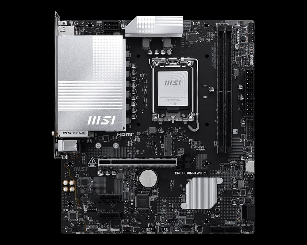 MSI PRO H810M-B WIFI6E LGA1851 Micro-ATX DDR5 MSI PRO H810M-B WIFI6E LGA1851 Micro-ATX DDR5