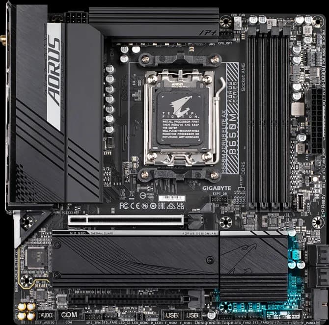 Gigabyte B650M AORUS Elite AX AM5 Micro-ATX DDR5 WiFi