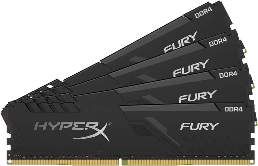 Kingston HyperX Fury 32GB (4x8GB) DDR4 2666MHz CL16 Preto - HX426C16FB3K4/32