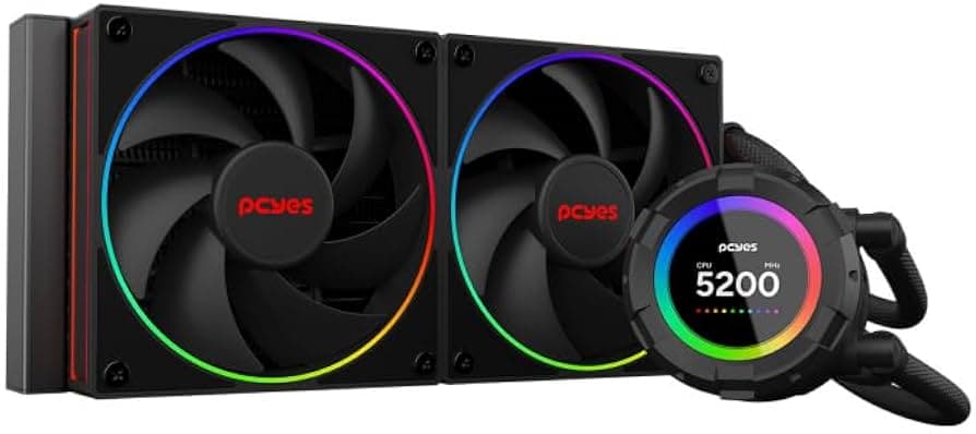 Water Cooler PCYES Vision 240mm ARGB Water Cooler PCYES Vision 240mm ARGB Preto - VS240BV
