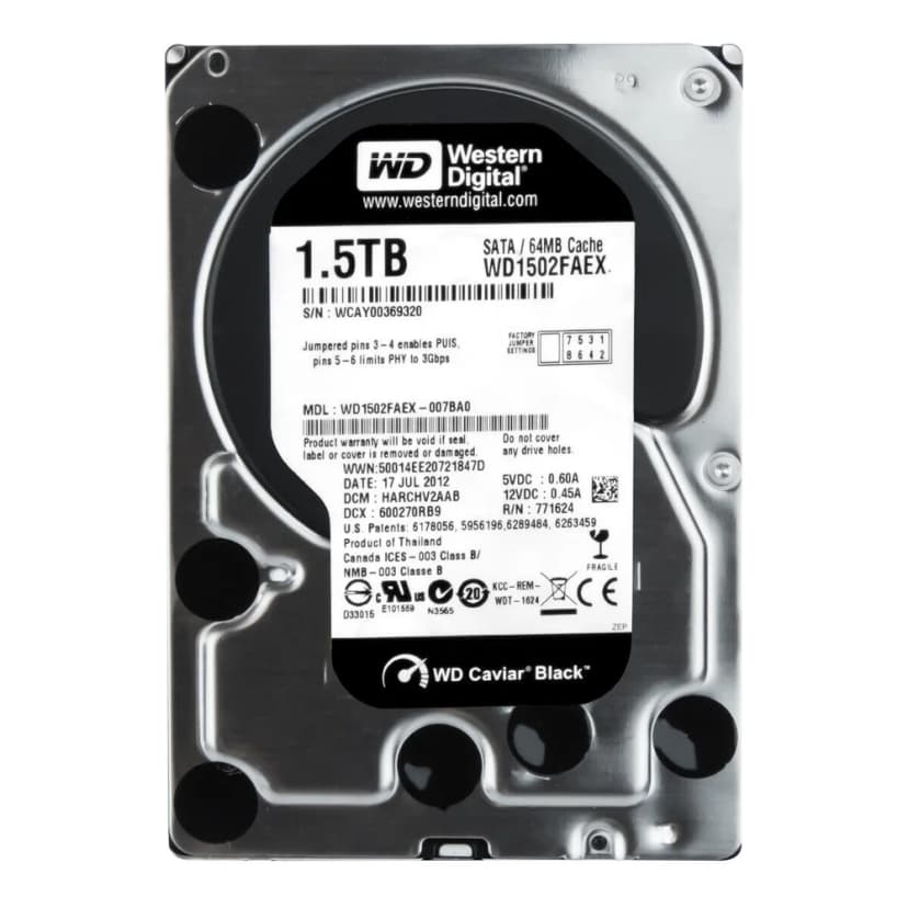 Western Digital WD_BLACK 1.5TB HDD SATA III - WD1502FAEX