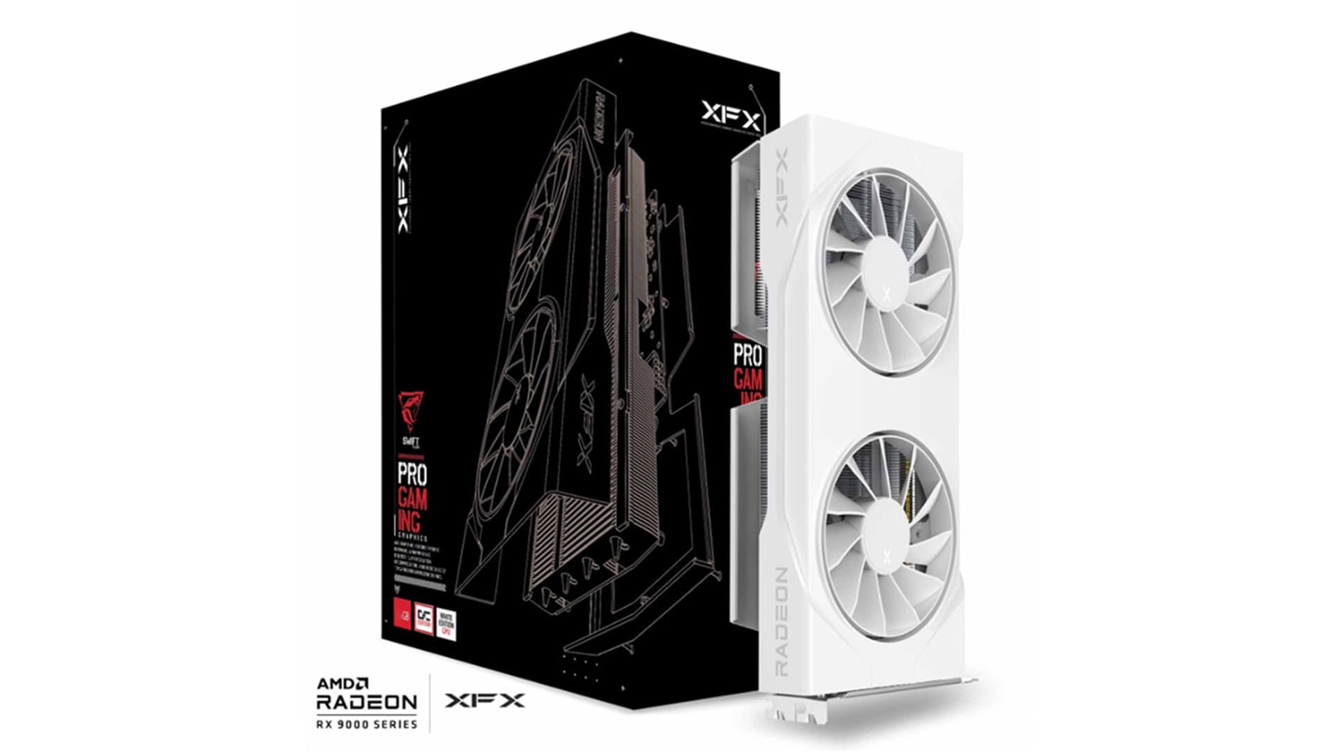 RX 9060 XT 8GB XFX RX 9060 XT 8GB Swift White OC