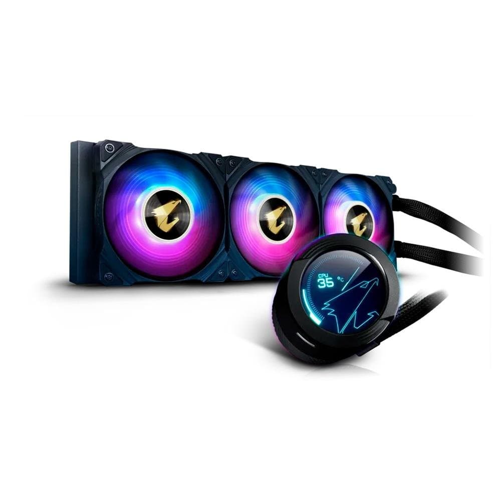 Water Cooler Gigabyte Aorus WATERFORCE X II 360 360mm RGB Water Cooler Gigabyte Aorus WATERFORCE X II 360 360mm RGB Preto - GP-AORUS WATERFORCE X II 360