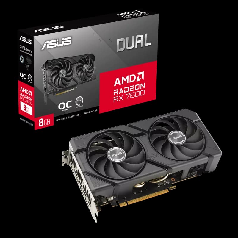 RX 7600 ASUS RX 7600 EVO Dual OC