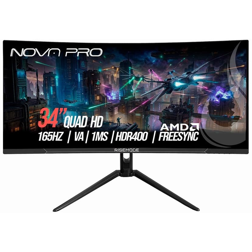 Rise Mode Nova 34" UWQHD 165Hz VA - RM-MONV01-34C1652K-B