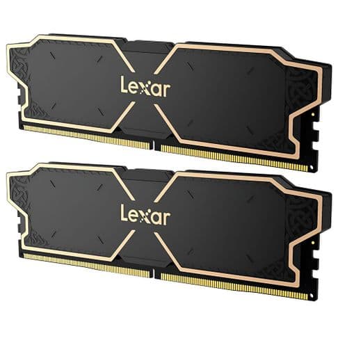 Lexar Thor 32GB (2x16GB) DDR5 Lexar Thor 32GB (2x16GB) DDR5 6000MHz CL38 Preto - LD5U16G60C38LG-RGD