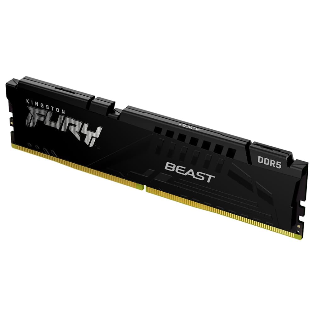 Kingston Fury Beast 16GB DDR5 Kingston Fury Beast 16GB (1x16GB) DDR5 6000MHz CL36 Preto - KF560C36BBE2-16
