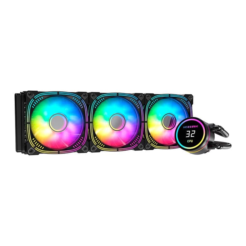 Water Cooler Acegeek Temp C360 360mm ARGB Water Cooler Acegeek Temp C360 360mm ARGB Preto - AG-TEMPC360-BK
