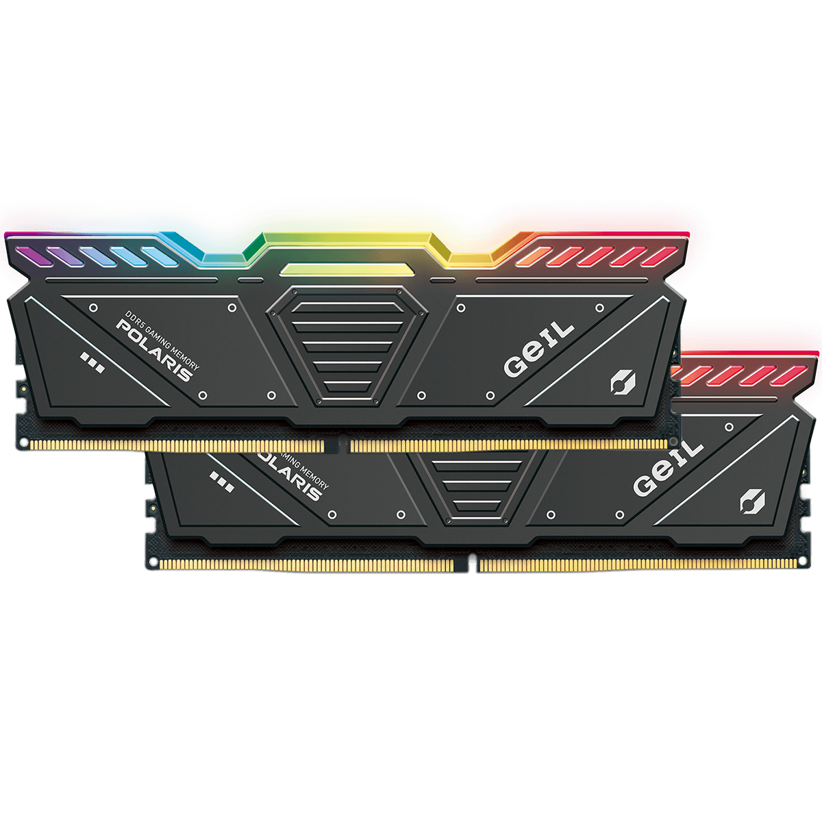 Geil Polaris RGB 32GB (2x16GB) DDR5 Geil Polaris RGB 32GB (2x16GB) DDR5 5600MHz CL38 Cinza - GOSG532GB5600C38ADC