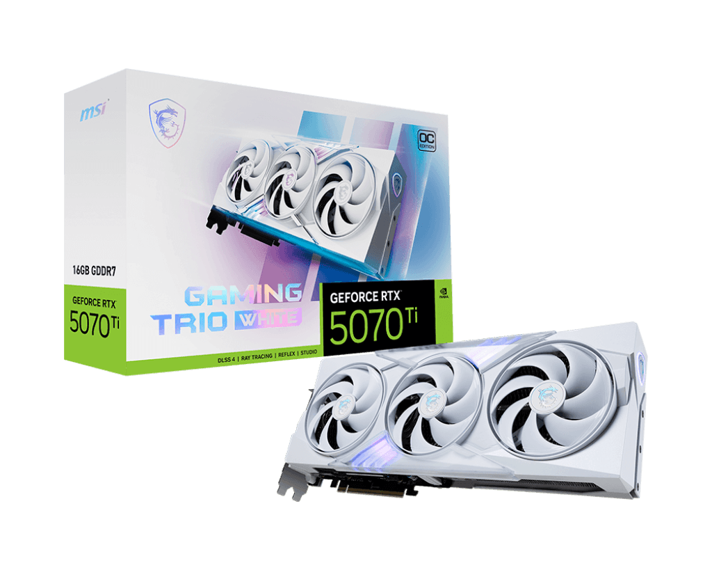 RTX 5070 Ti MSI RTX 5070 Ti Gaming Trio OC White
