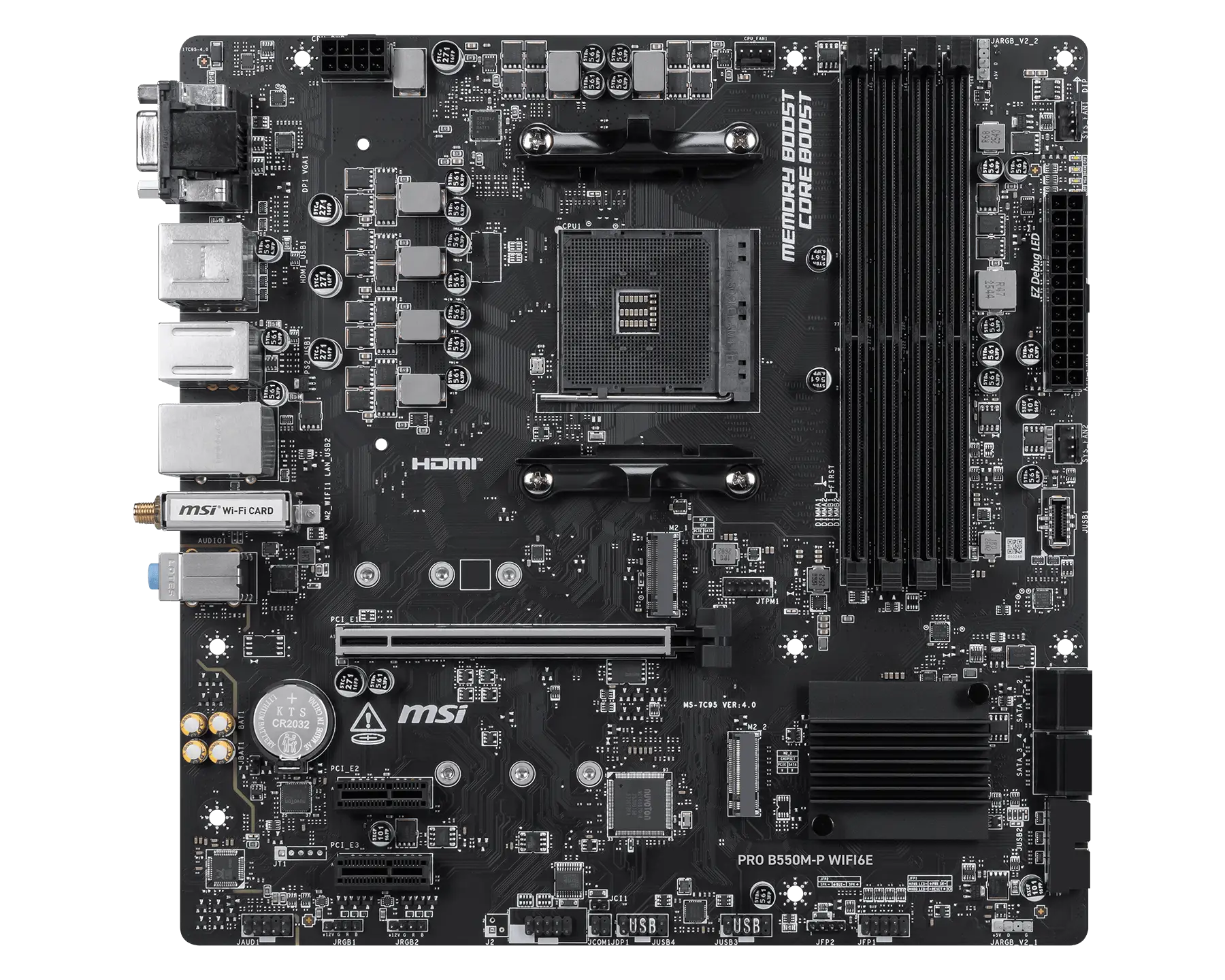 MSI PRO B550M-P WIFI6E AM4 Micro-ATX DDR4 MSI PRO B550M-P WIFI6E AM4 Micro-ATX DDR4