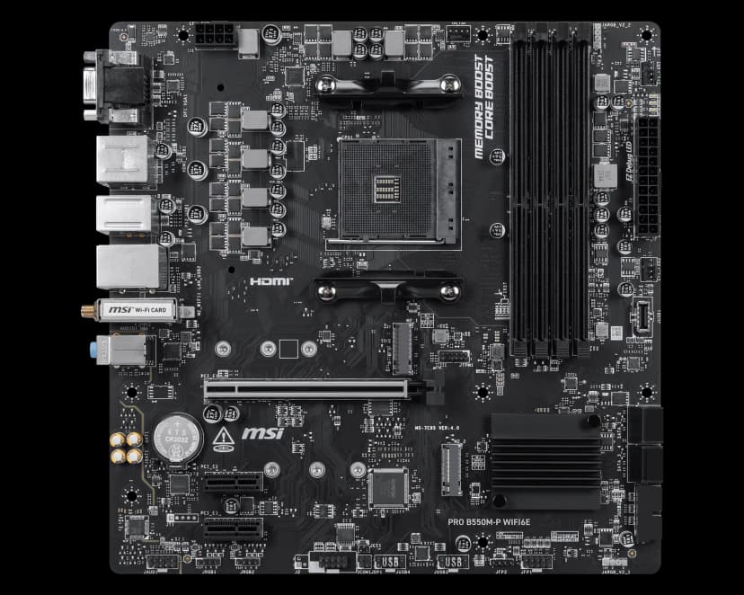 MSI PRO B550M-P WIFI6E AM4 Micro-ATX DDR4