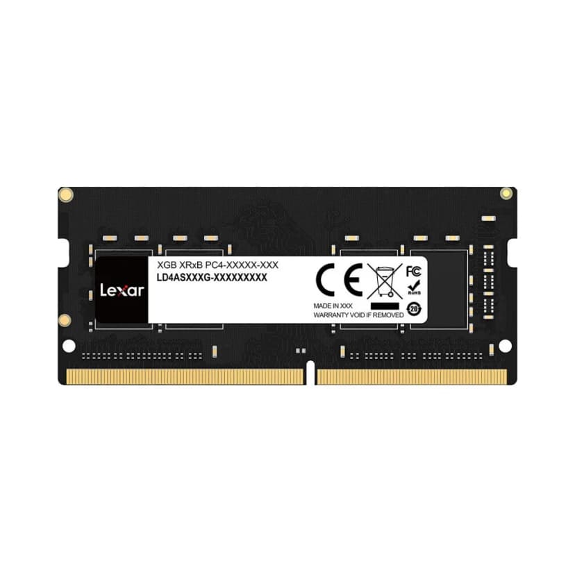 Lexar 8GB (1x8GB) DDR4 SO-DIMM 3200MHz CL19 Preto - LD4AS008G-B3200GSST