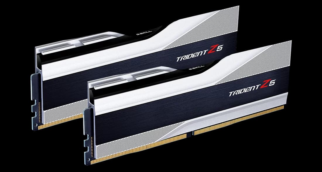 G.Skill Trident Z5 32GB (2x16GB) DDR5 G.Skill Trident Z5 32GB (2x16GB) DDR5 5600MHz CL40 Prata - F5-5600J4040C16GX2-TZ5S