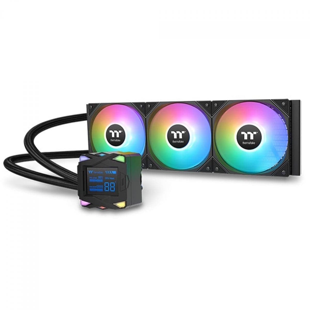 Water Cooler Thermaltake LA360-S ARGB 360mm ARGB Water Cooler Thermaltake LA360-S ARGB 360mm ARGB Preto - CL-W462-PL12SW-A