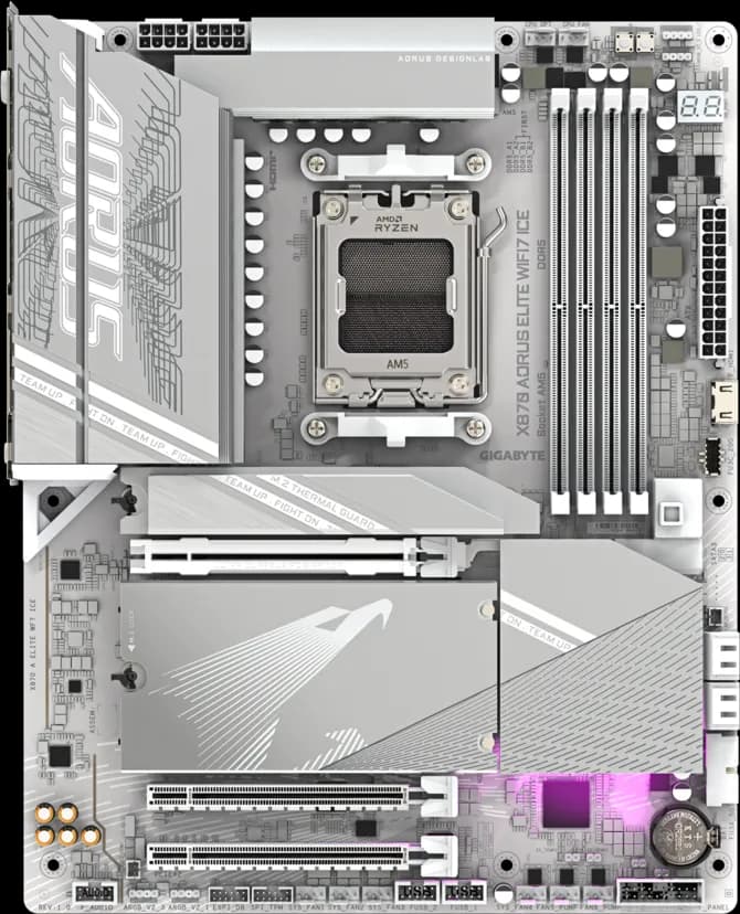 Gigabyte X870 AORUS Elite WIFI7 ICE AM5 ATX DDR5