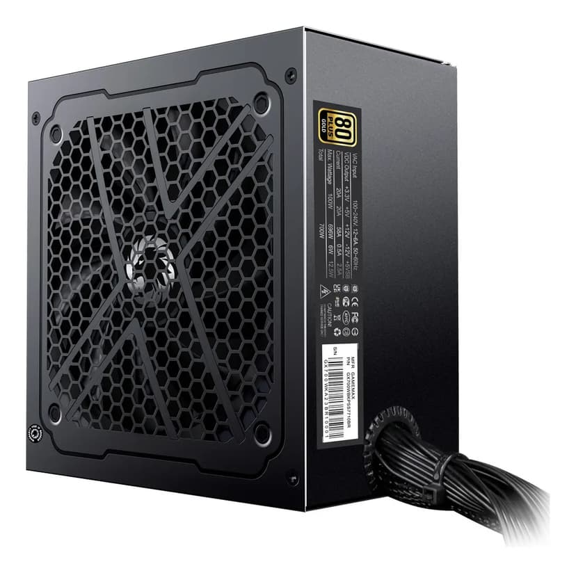 Gamemax GX700 700W 80 Plus Gold - GX700WBKPSS7710BR