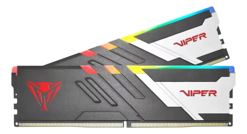 Patriot Viper Venom RGB 32GB (2x16GB) DDR5 7600MHz CL36 Cinza - PVVR532G720C34K