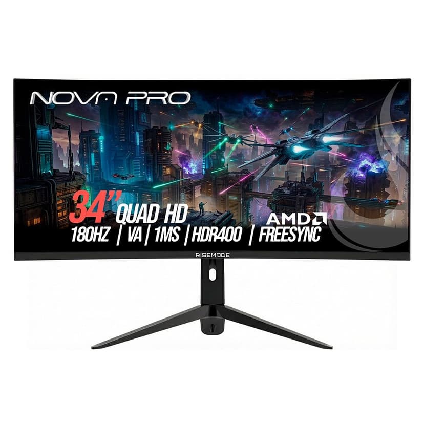 Rise Mode Nova Pro 34" UWQHD 180Hz VA - RM-MONV03-34C1802K-B