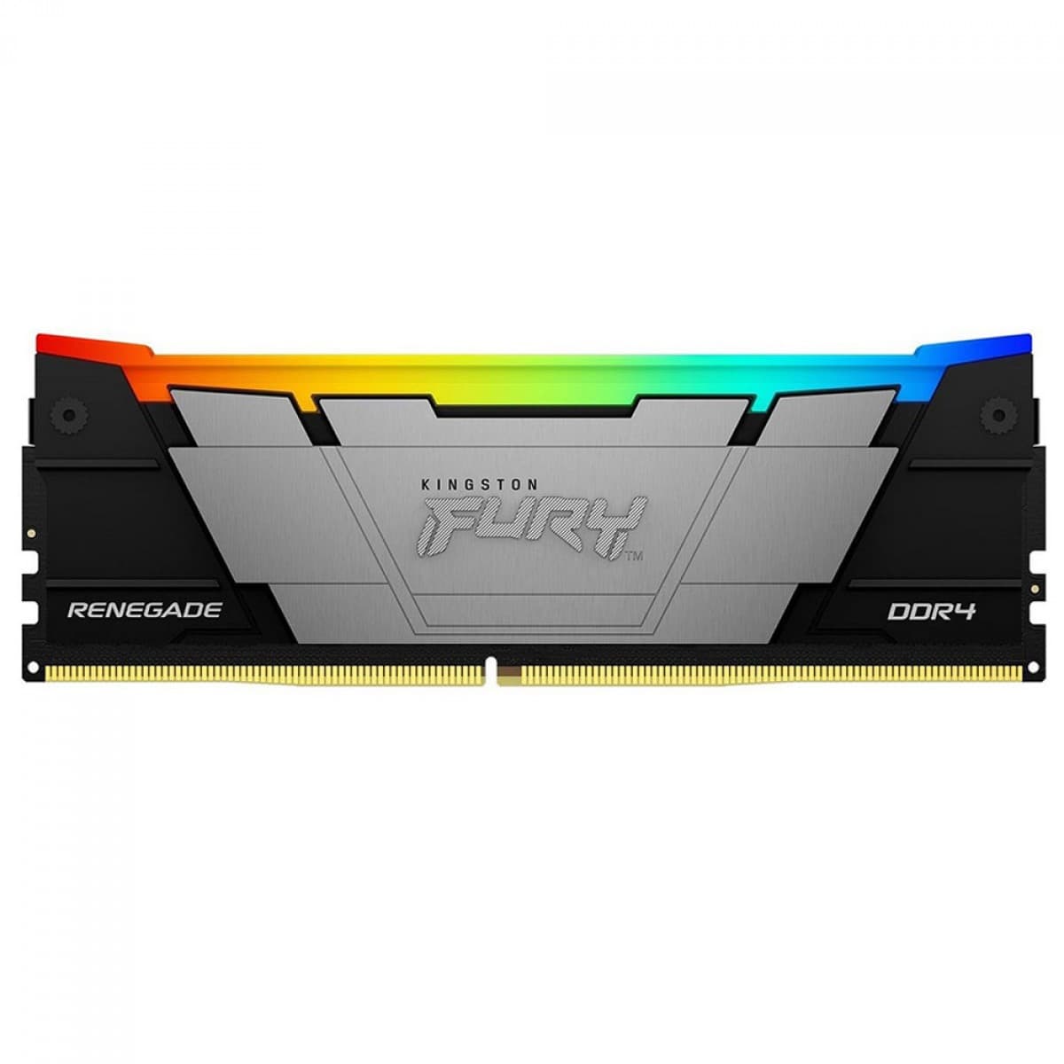 Kingston Fury Renegade RGB 8GB (1x8GB) DDR4 Kingston Fury Renegade RGB 8GB (1x8GB) DDR4 3600MHz CL16 Preto,Prata - KF436C16RB2A/8
