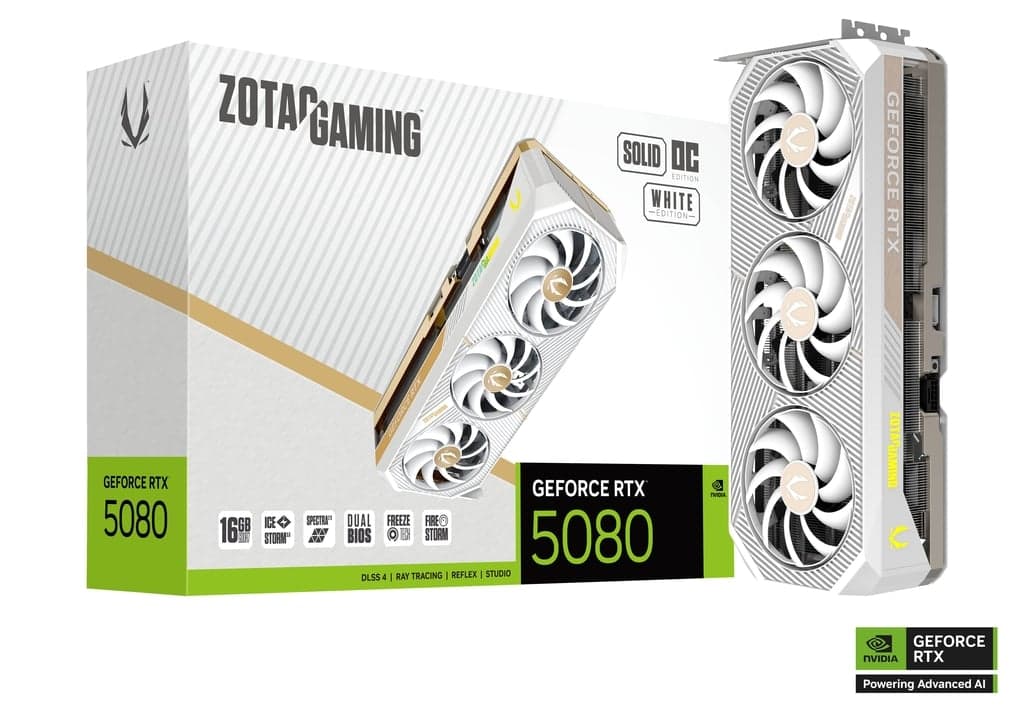 RTX 5080 ZOTAC RTX 5080 Solid Core OC White