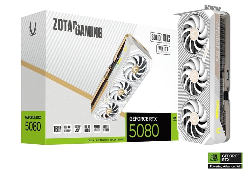 ZOTAC RTX 5080 Solid Core OC White