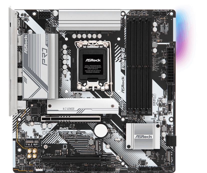 ASRock B760M Pro RS LGA1700 Micro-ATX DDR5