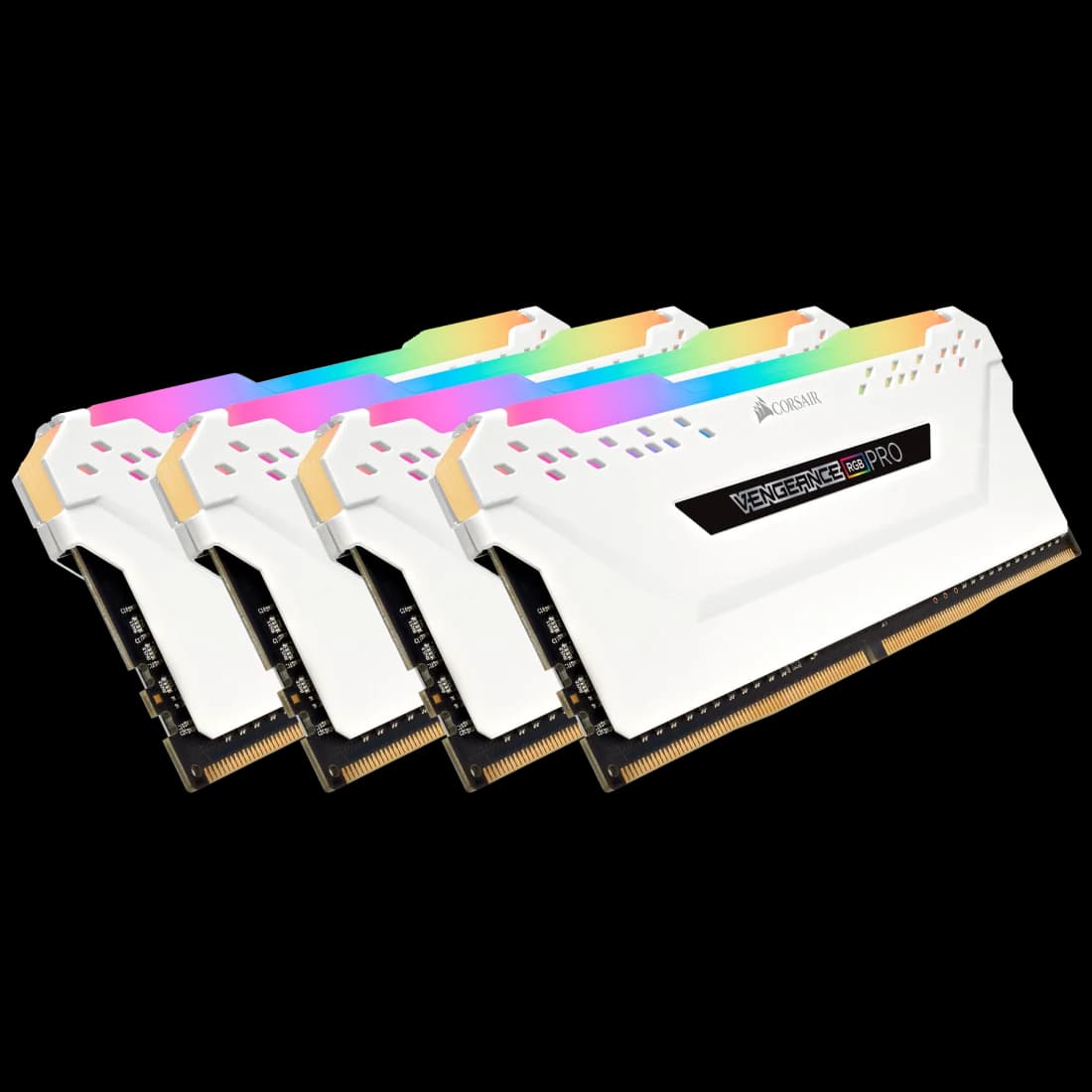 Corsair Vengeance RGB Pro 32GB (4x8GB) DDR4 Corsair Vengeance RGB Pro 32GB (4x8GB) DDR4 3200MHz CL16 Branco - CMW32GX4M4C3200C16W 