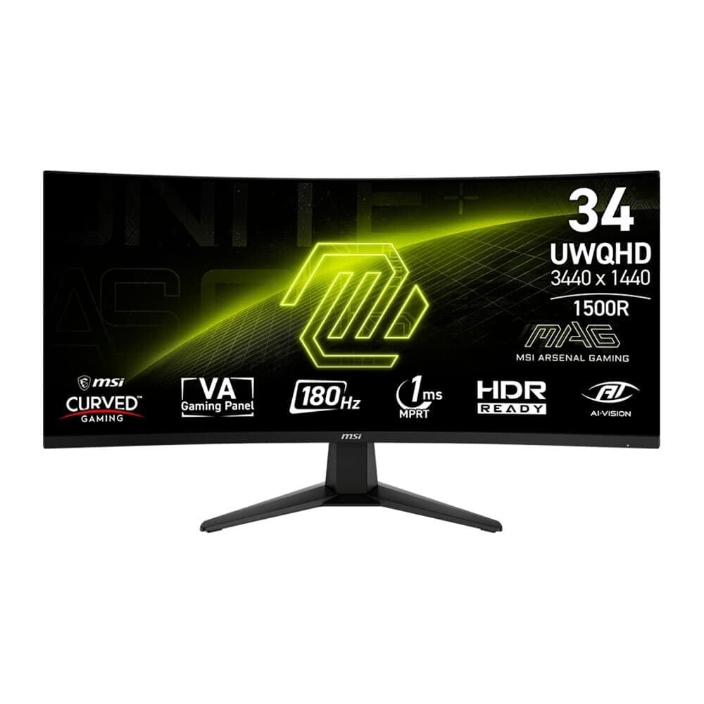 MSI MAG 34" UWQHD 180Hz VA - MAG346CQ MSI MAG 34" UWQHD 180Hz VA - MAG346CQ