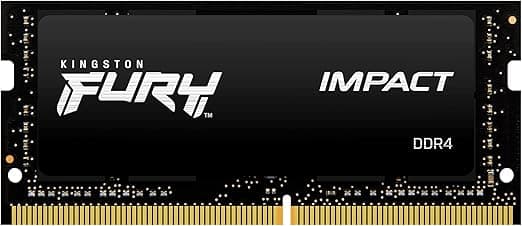 Kingston Fury Impact 32GB (2x16GB) DDR4 SO-DIMM Kingston Fury Impact 32GB (2x16GB) DDR4 SO-DIMM 2933MHz CL17 Preto - KF429S17IB1K2/32