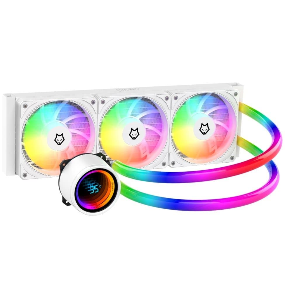 Water Cooler Husky Icy Comet 360mm ARGB Water Cooler Husky Icy Comet 360mm ARGB Branco - HWT750